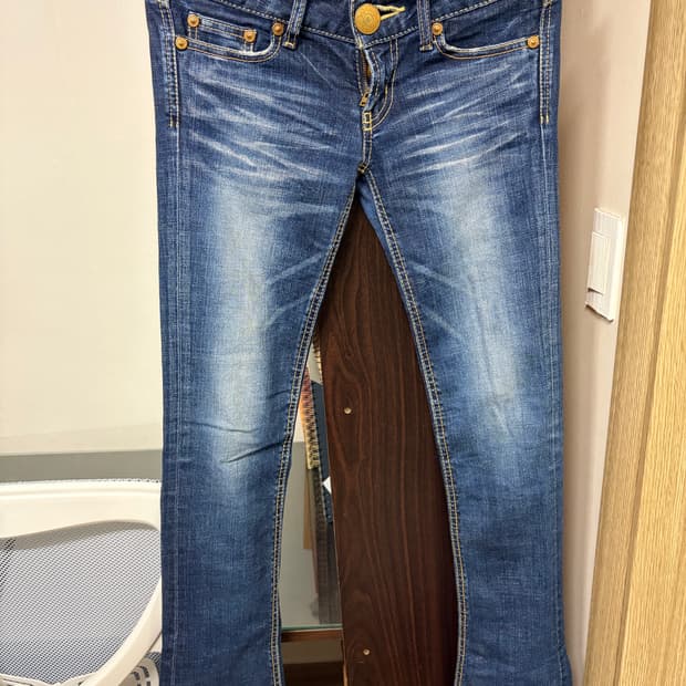 여자 로우라이즈 청바지