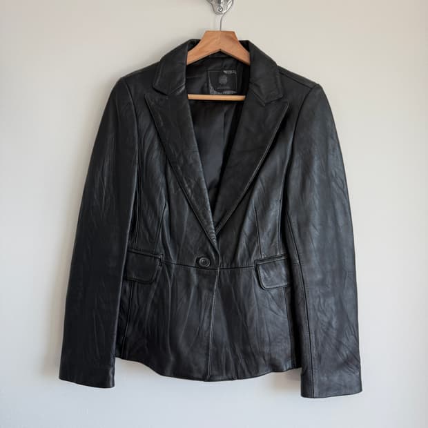 Pre owned 램스킨 레더자켓