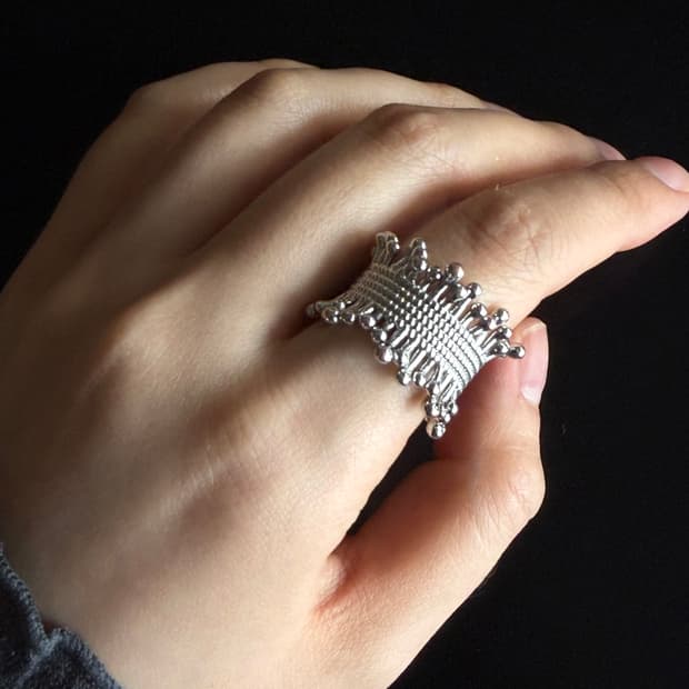mesh pin bold ring 