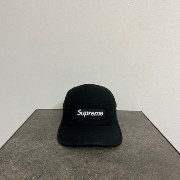 (OS) 슈프림 박스로고 캠프캡 모자 23FW 밀리터리 블랙