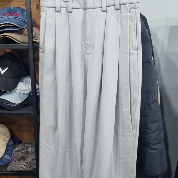 (한섬) SYSTEM HOMME 쓰리턱 기모 추동용 벌룬팬츠 31