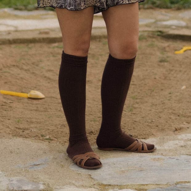 [230-250]베이스레인지 25fw 오버 니삭스/오르타 브라운