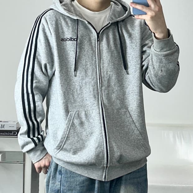 아디다스 트랙탑 후드집업 3XL