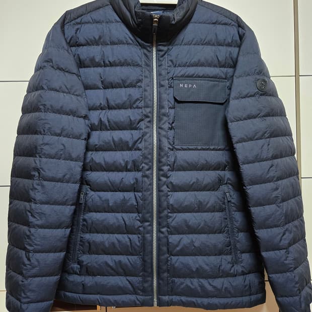 네파 남성 네이비 경량 구스다운 패딩