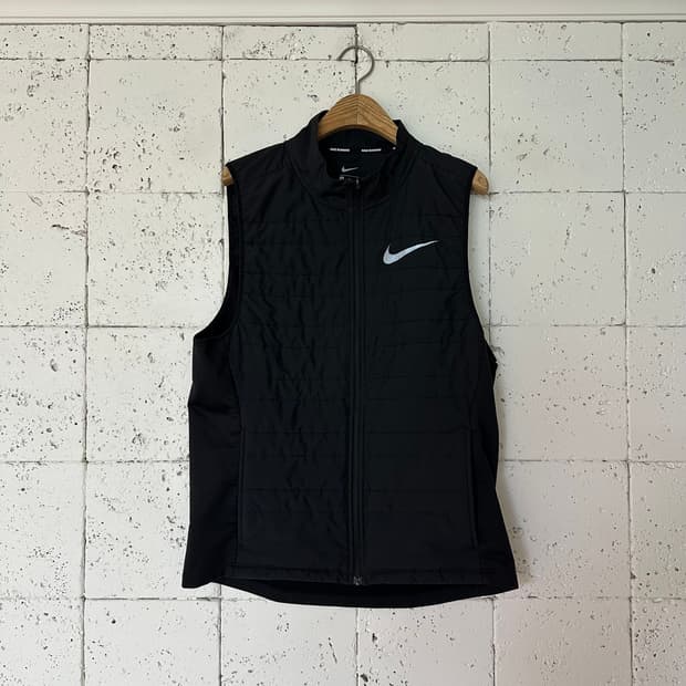 M 나이키 러닝 베스트 조끼 블랙