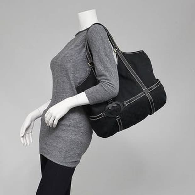 [정품] 구찌 GG로고 자가드 블랙 숄더백