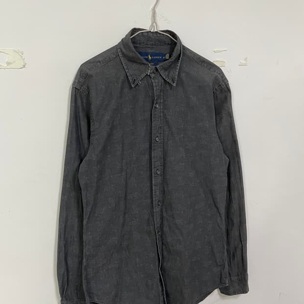 폴로랄프로렌 페이즐리 긴팔 셔츠 그레이