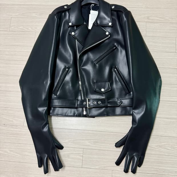 더블렛 23ss 레더 바이커 글로브 모토 자켓