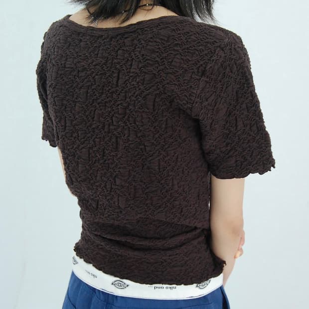 En partie wrinkle top