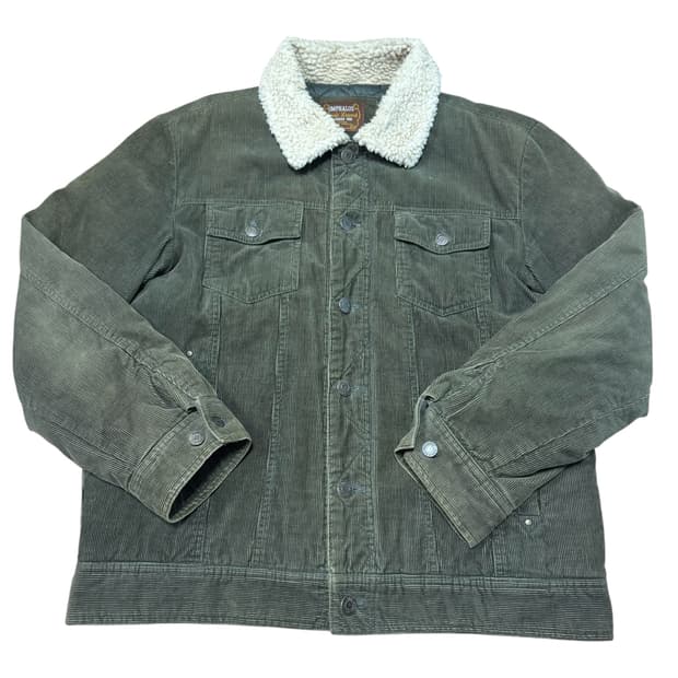 USA 옴파로스 보헤미안 90s양털 카라 골덴 코듀로이 자켓