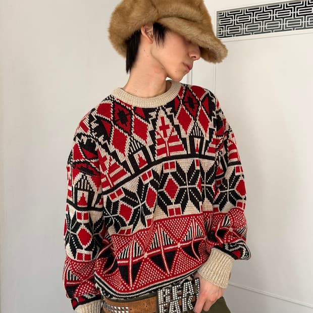 Max Line 지오메트리 스웨터