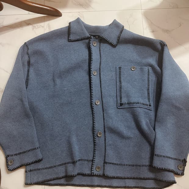 Hare 블랭킷 스티치 니트 자켓 m사이즈