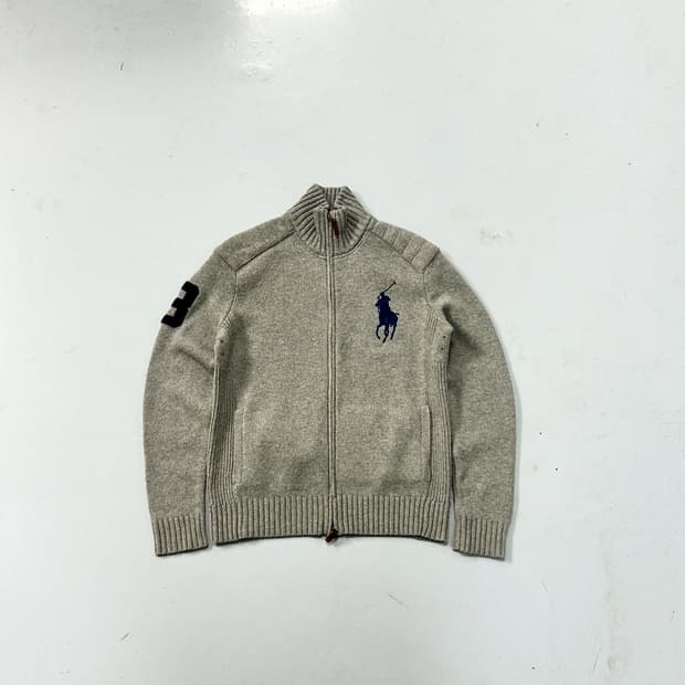 폴로 랄프로렌 엘보패치 빅포니 집업