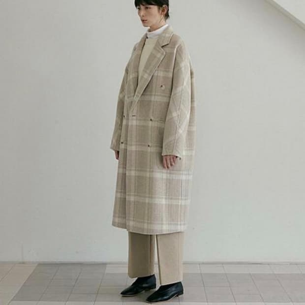 링서울 wool100% 핸드메이드코트