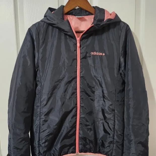 여성 55 추천 아디다스 네오 바람막이 블랙핑크 M