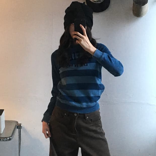 타미힐피거 스트라이프 후드티