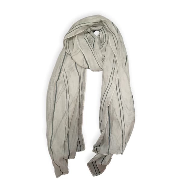그레이 스트라이프 스카프