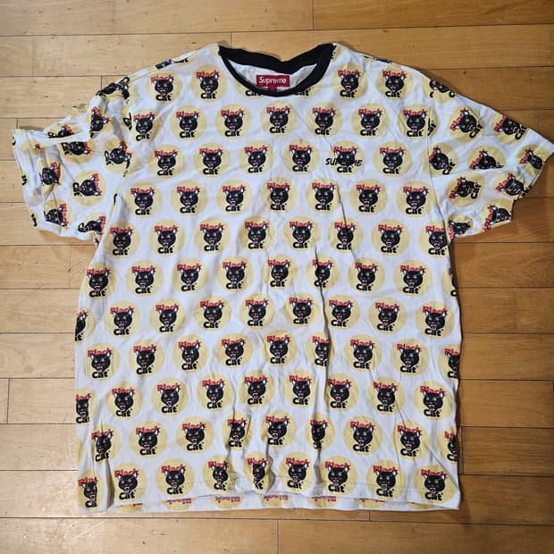 슈프림 블랙 캣 숏슬리브 탑 멀티컬러 24SS