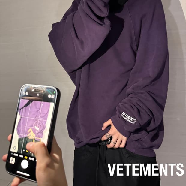 [정품]베트멍 언스키니 퍼플 맨투맨 L