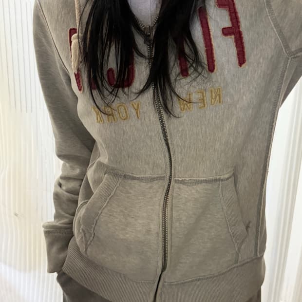 아베크롬비 그레이 후드집업 s