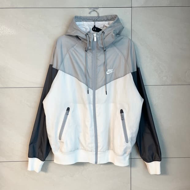 나이키 NSW 윈드러너 바람막이 화이트/그레이 [M/95] 