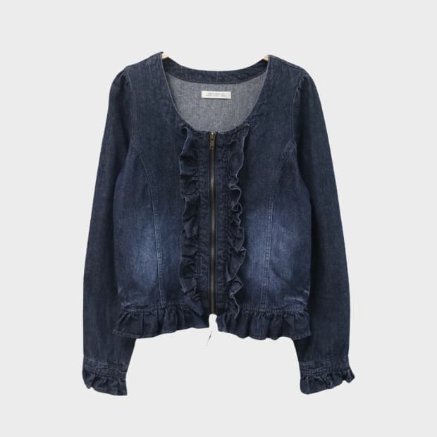 FEEL EASY HAVE 프릴 데님 자켓 67464