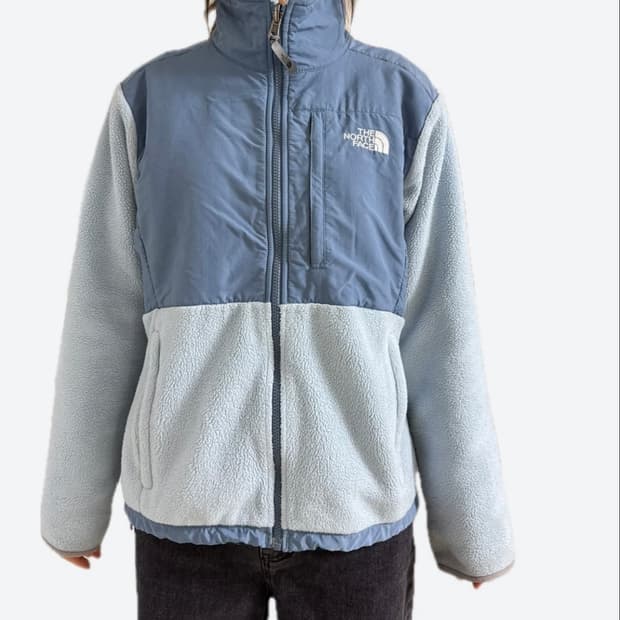 노스페이스 라이트 블루 후리스