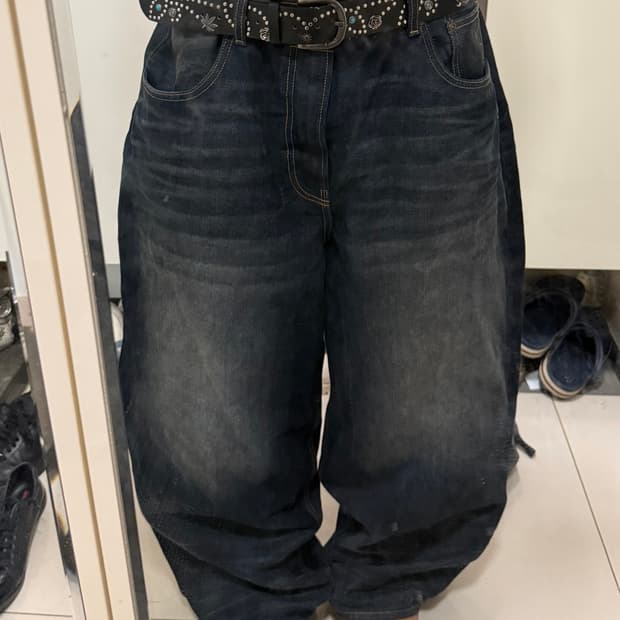 자라 배기 데님팬츠 44