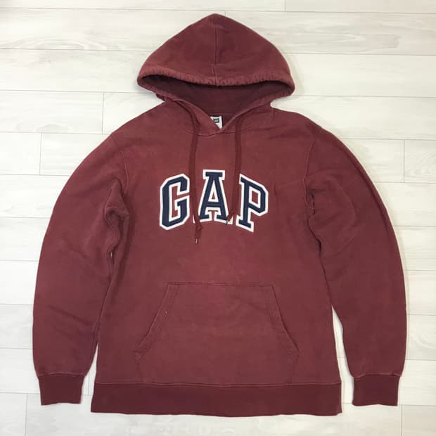 GAP갭 버건디 후드집업