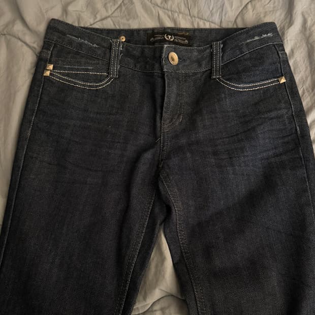 TR Renovation 빈티지 로우라이즈 생지부츠컷