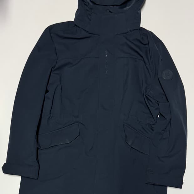 장미쉘바스키아 골프 방수 레인 필드 후드 롱 자켓 2XL