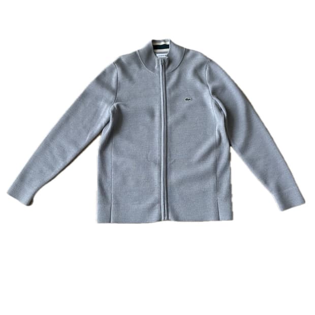 라코스테 Lacoste 니트 가디건 회색