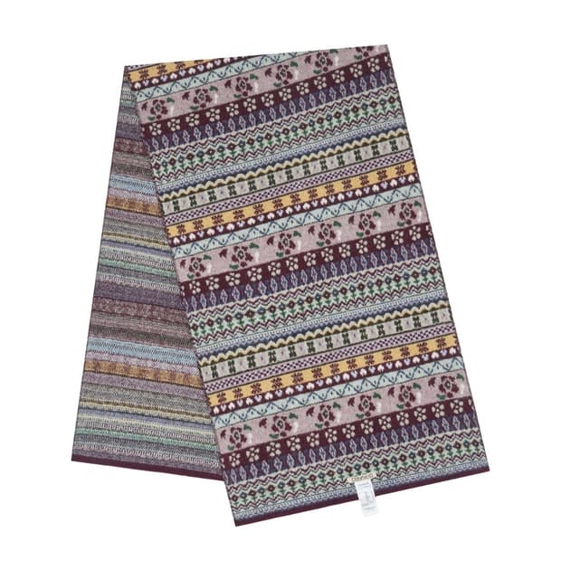 코이세이오 머플러 COTTAGE KNIT MUFFLER WINE