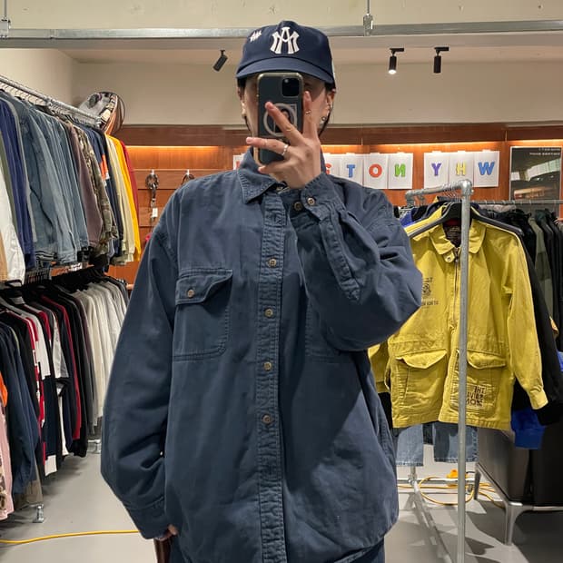 빈티지 헤비코튼 셔츠