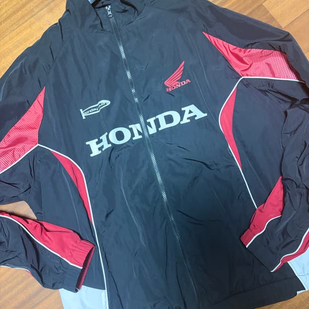 혼다 Track Zip up Jacket Red