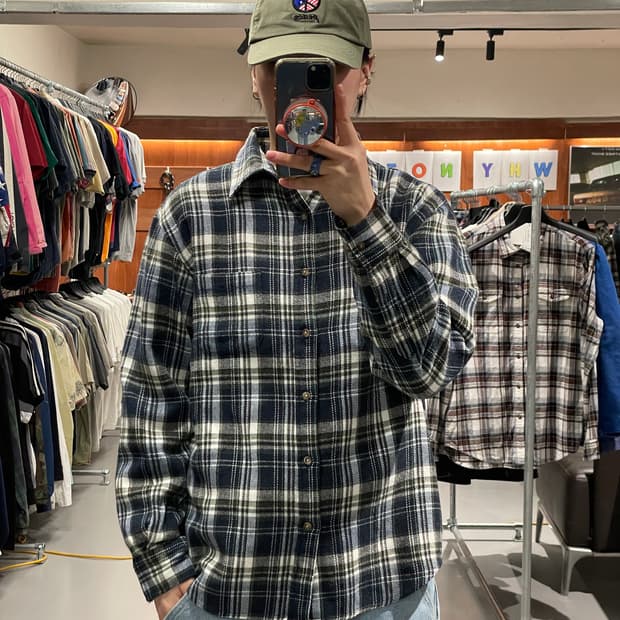 빈티지 플란넬 셔츠
