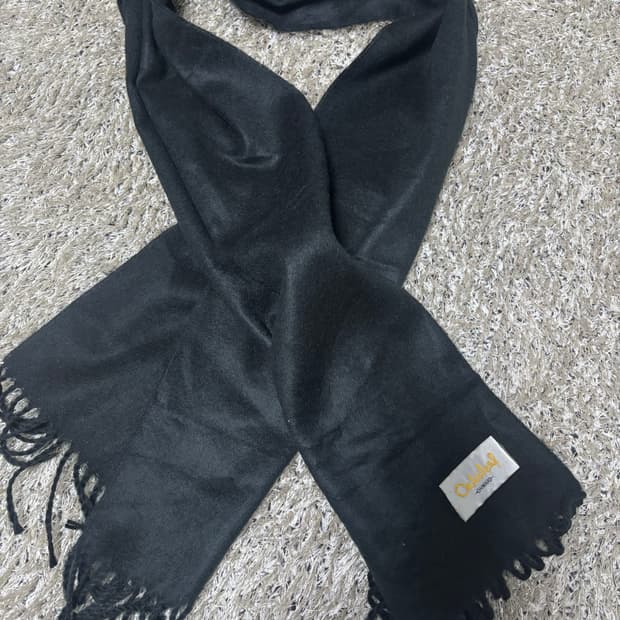 일본 검정 캐시미어 목도리