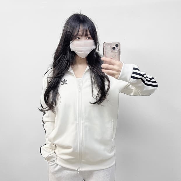 아디다스 베켄바우어 트랙탑 져지 화이트