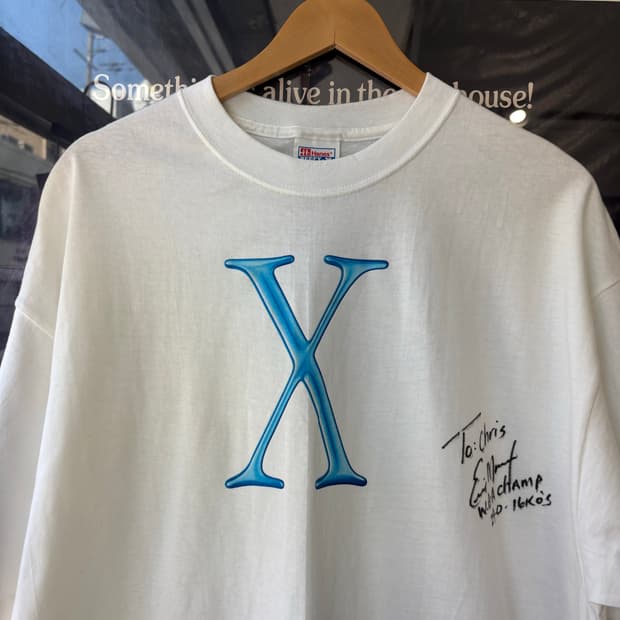 2001s Apple Mac X 로고 프로모 티셔츠