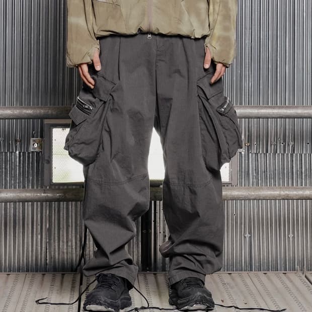 그레일즈 오발 라지핏 카고 팬츠 그레이 2사이즈