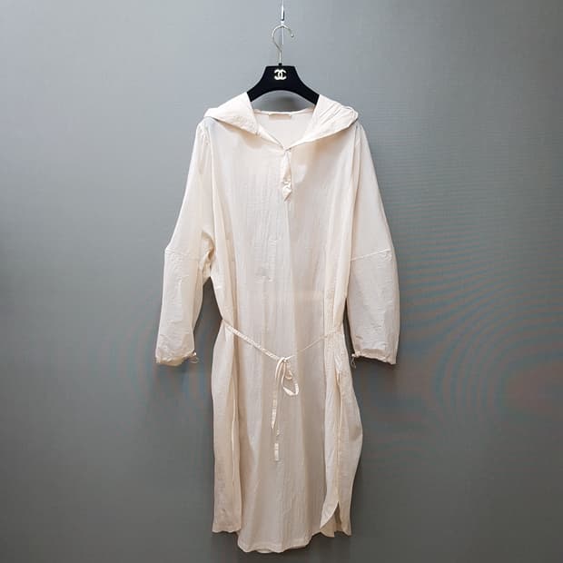 한섬 더캐시미어 2021 시스루 롱점퍼 원피스 F사이즈