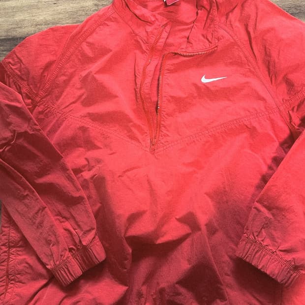 [S] 나이키x스투시 윈드러너 아노락 레드