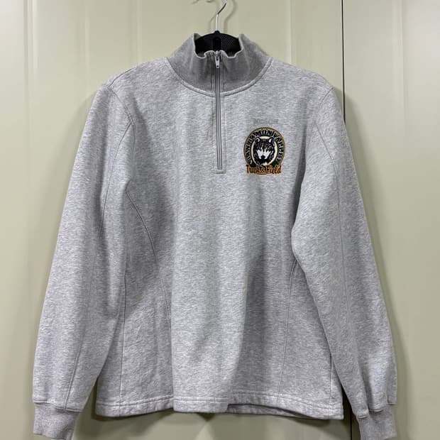 빈티지 하프 집업 스웻셔츠