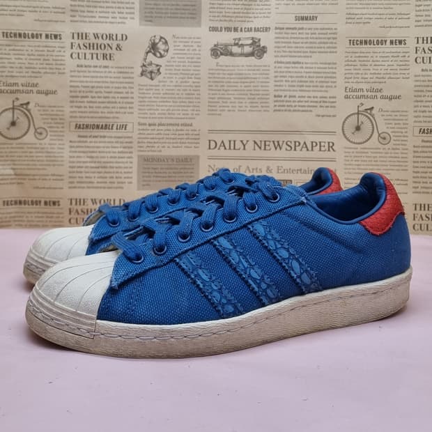 아디다스 슈퍼스타80s  데님 스니커즈240