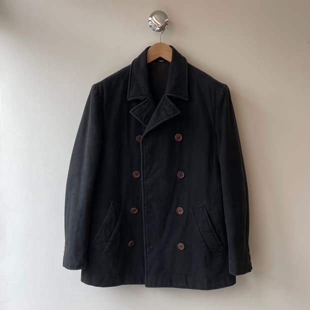 90s Helmut Lang Canvas Peacoat 헬무트 랭 코트
