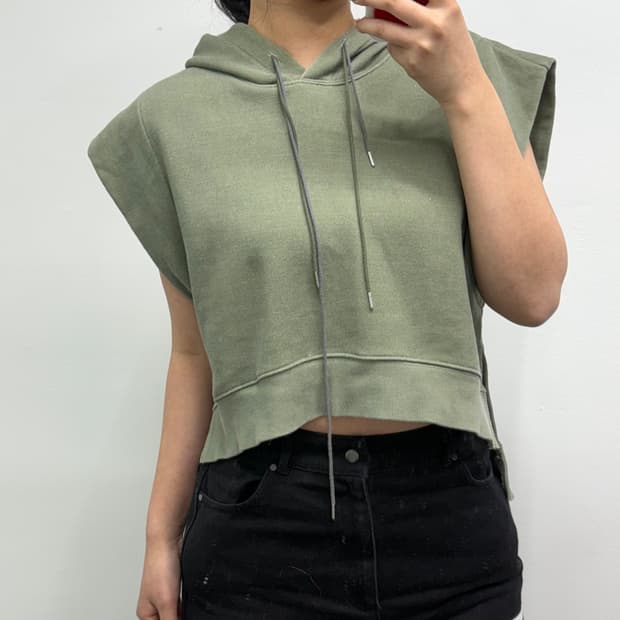 [F] 더일마 크롭 후드