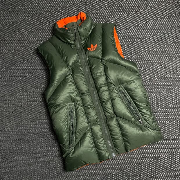 아디다스 립스탑 덕다운 패딩 베스트 카키y 5197