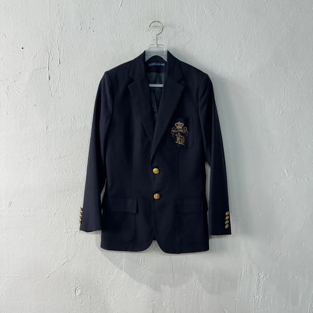 폴로랄프로렌 금장 울자켓 여성XS