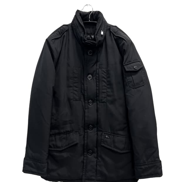 (48/3) 라코스테 나일론 필드 자켓 블랙