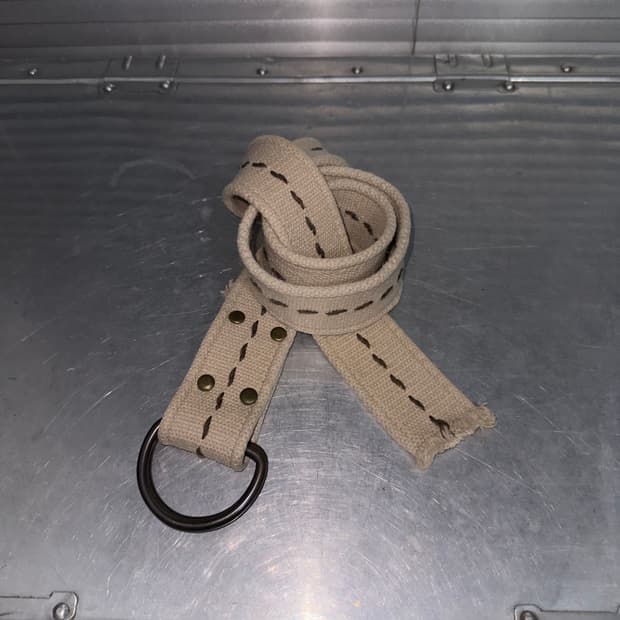 00s 빈티지 캔버스 밀리터리 XL 롱 벨트